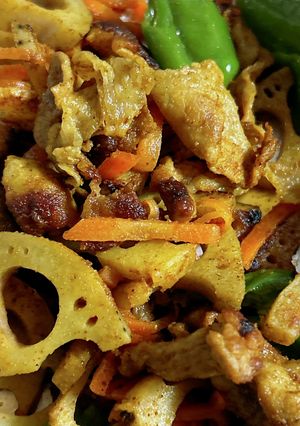 野菜たっぷり豚こまカレー炒め-レシピのメイン写真