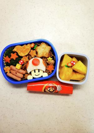 簡単★マリオのキノピオ★キャラ弁★-レシピのメイン写真