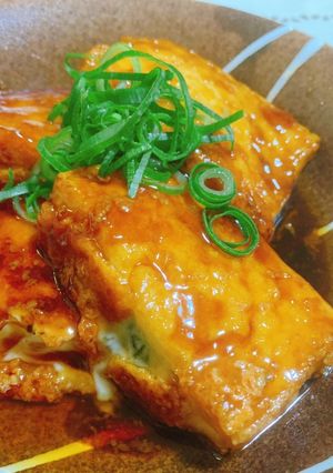 甘辛♡厚揚げのシソチーズはさみ焼き♡-レシピのメイン写真