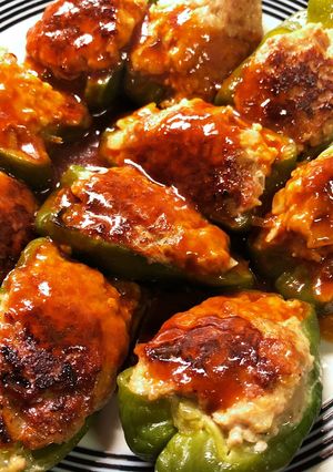 種まで食べちゃう！ピーマンの肉詰め-レシピのメイン写真