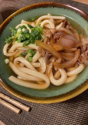 濃い味、あま〜い肉うどん！-レシピのメイン写真
