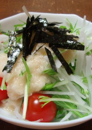 『大根と水菜のトロトロサラダ』-レシピのメイン写真