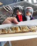 大船渡秋刀魚焼き師の秋刀魚の塩焼き