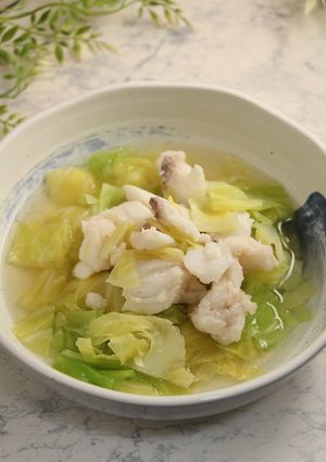 簡単!たらとキャベツの白だし煮-レシピのメイン写真
