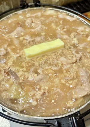 ✨豚バラキャベツのじゃがバタ旨味噌鍋✨-レシピのメイン写真