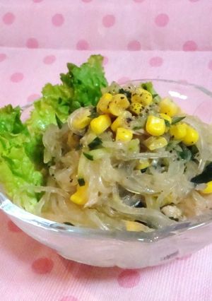 ツナとコーンの春雨サラダ-レシピのメイン写真