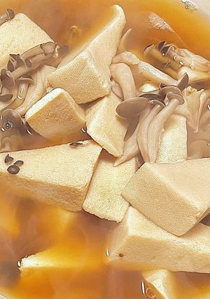 こうや豆腐としめじの煮物♬*°-レシピのメイン写真