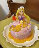 誕生日に　プリンセスアイス　ドレスケーキ