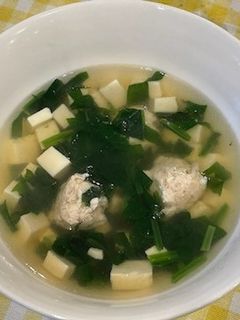 ほうれん草と肉団子の生姜スープ-レシピのメイン写真