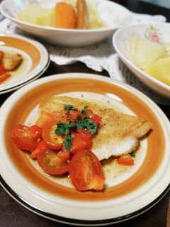 カレイのムニエル マスタードソース-レシピのメイン写真