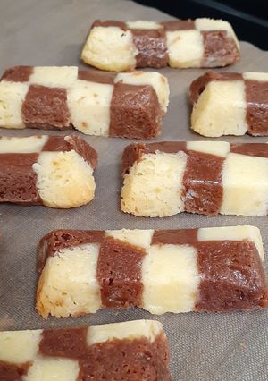 しみチョコ風♡市松模様のクッキー-レシピのメイン写真