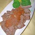 薄切り肉でステーキ風★チャイニーズソース