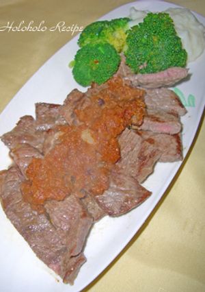 薄切り肉でステーキ風★チャイニーズソース-レシピのメイン写真