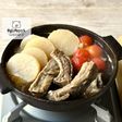 トマトと大根、骨付き肉のおでん出汁鍋