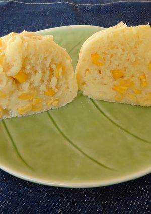 パッククッキングでコーン蒸しパン-レシピのメイン写真