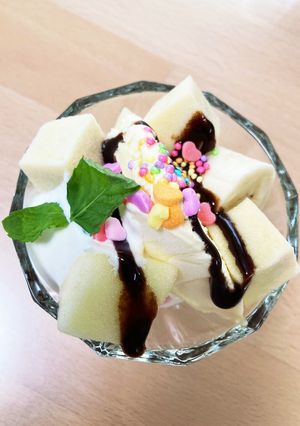 高野豆腐のフルーツパフェ-レシピのメイン写真