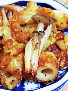 かさ増し!焼き鳥の黒こしょう炒め-レシピのメイン写真