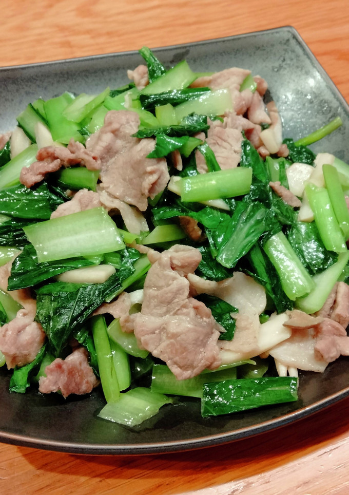 小松菜と豚肉とエリンギの炒め物-レシピのメイン写真