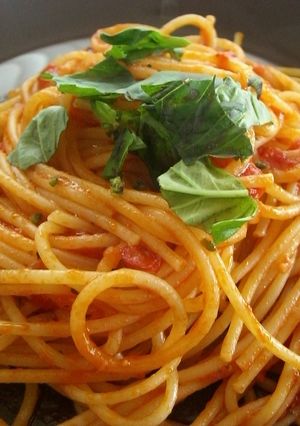 ◇本当に美味しいトマトソーススパゲティ◇-レシピのメイン写真