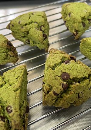 卵なしの米粉抹茶スコーン-レシピのメイン写真