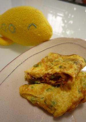 ♛お好み焼き風卵焼き♛-レシピのメイン写真