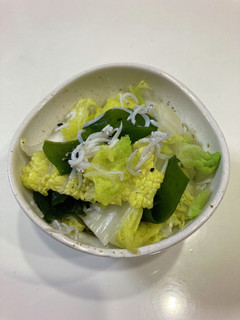 減塩白菜のしらす和え-レシピのメイン写真