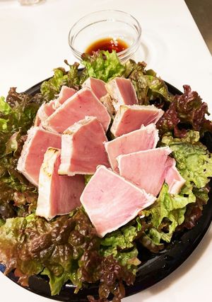 お刺身サラダ　減塩ドレッシングで！-レシピのメイン写真
