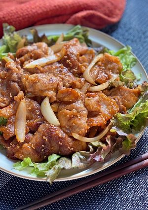 豚こまと玉ねぎの甘辛炒め-レシピのメイン写真