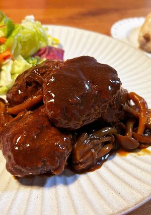 わが家の煮込みハンバーグ♡-レシピのメイン写真