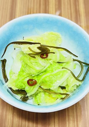 ポリ袋で白菜の即席漬け-レシピのメイン写真