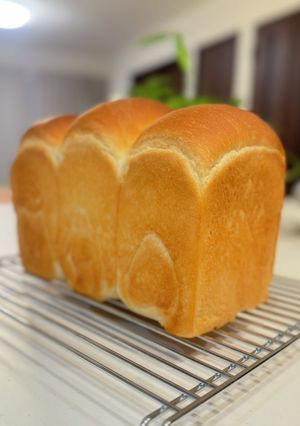 HBでしっとりふわふわミルク食パン-レシピのメイン写真