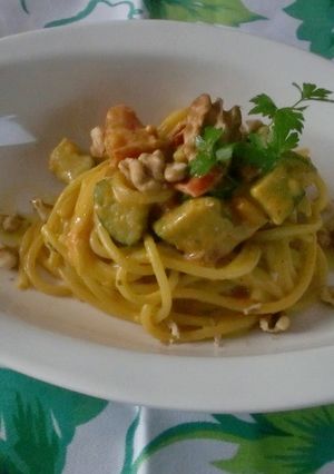 カレーチーズパスタ-レシピのメイン写真