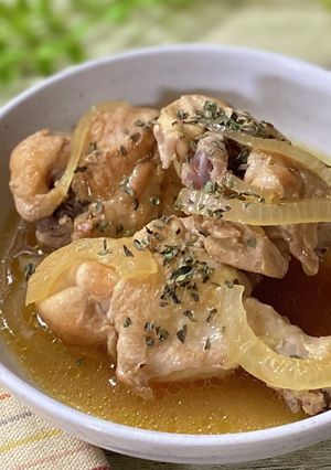 手羽元のオレンジめんつゆ煮-レシピのメイン写真