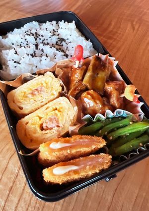 2023.11/28 高校生男子お弁当-レシピのメイン写真
