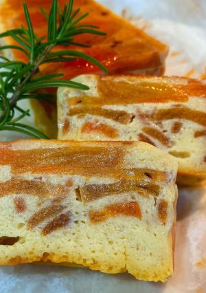 柿，豆腐，クリームチーズ入りケーキ-レシピのメイン写真