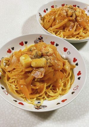 市販のソースでお手軽パスタ-レシピのメイン写真