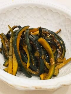 かぼちゃの皮のきんぴら-レシピのメイン写真