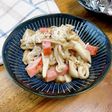 味付けは塩出汁のみ!きのことベーコン炒め