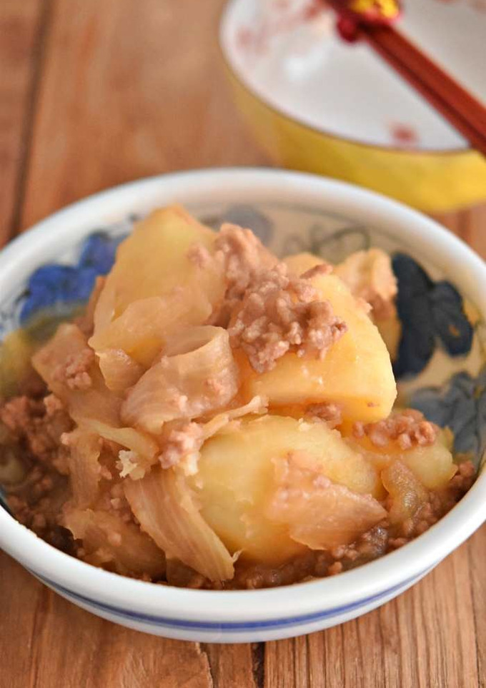 じゃがいもとひき肉のうま煮【作り置き】-レシピのメイン写真