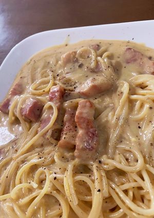 市販のカルボナーラソースにちょい足し-レシピのメイン写真