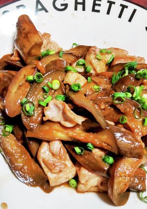 ポン酢だけであっさり！鶏肉とナス炒め♡-レシピのメイン写真