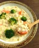 米粉で簡単☆大豆ミートのクリームシチュー