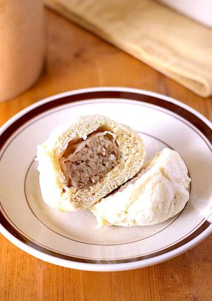レンジで驚き！材料2つでふっくら肉まん-レシピのメイン写真