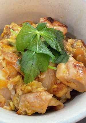 こんがり鶏の親子丼-レシピのメイン写真