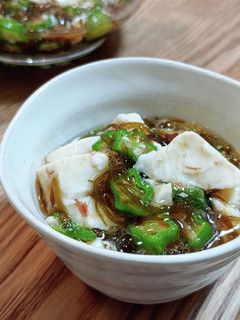 オクラ・豆腐・もずくのさっぱり和え-レシピのメイン写真