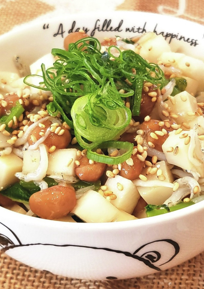 かまぼこと大根としらすの納豆ごはん♡-レシピのメイン写真