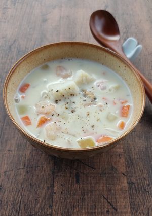 管理栄養士監修 シーフード米粉チャウダー-レシピのメイン写真