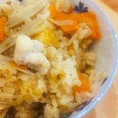 รูปของ 全部大さじ３！鶏ごぼうの炊き込みご飯