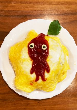 赤ピクミンのオムライス☆チーズ入り☆和食-レシピのメイン写真