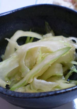 だし醤油ｄｅセロリのおひたし風-レシピのメイン写真
